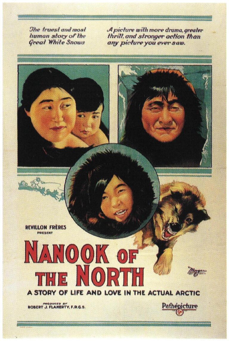 image of a poster from the re-release of Nanook of the North